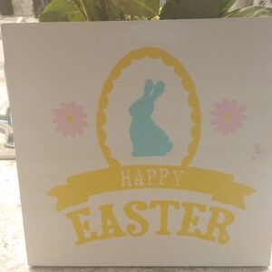 Easter Bunny Wall Decor - Yellow and Blue